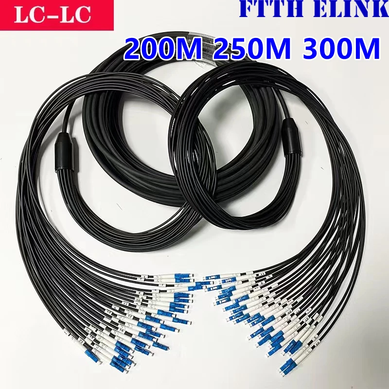 24C cable de conexión de fibra óptica blindada LC SC FC APC ST TPU 200m 250m 300m LSZH impermeable al aire libre 24 núcleos 24 fibras puente FTTH - imagen 2