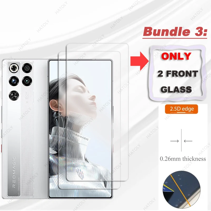 Para ZTE nubia RedMagic 11 Pro vidrio HD película protectora transparente Protector de pantalla para RedMagic 11 Pro Plus Protector de lente de cámara - imagen 3