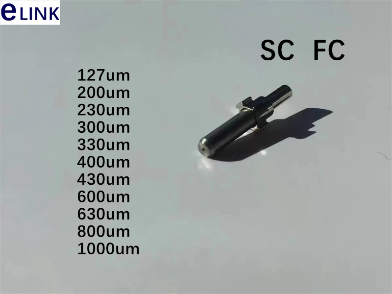 SC FC virola de metal 10 Uds kits de conectores de fibra óptica gran diámetro interior se puede producir a medida 83-1000um envío gratis ELINK