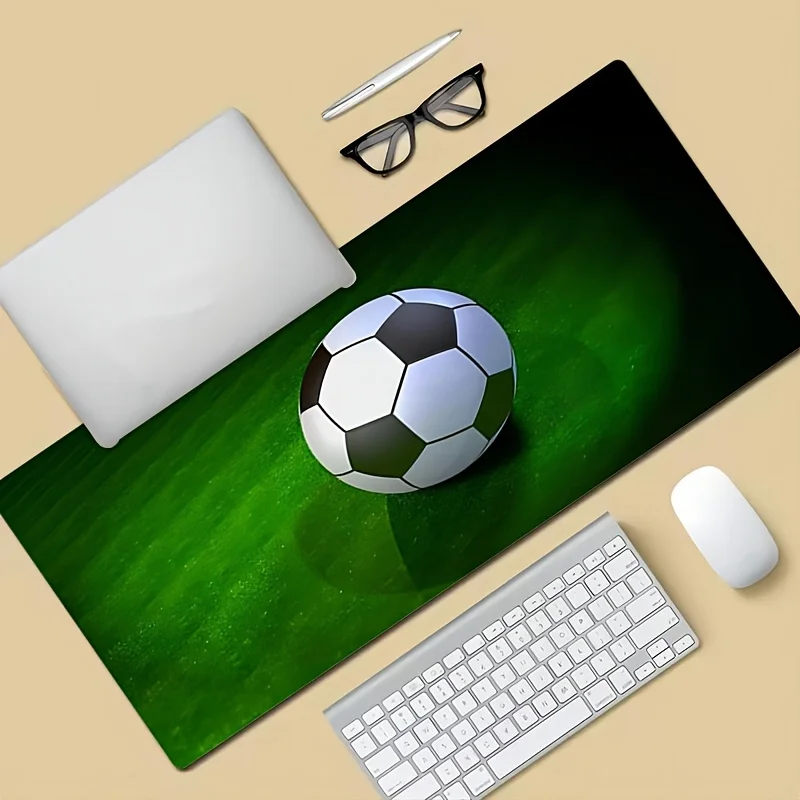 Alfombrilla de ratón de fútbol, Base de goma de gran tamaño, antideslizante, accesorios de escritorio para PC, alfombrilla de ratón para oficinas y jugadores, alfombrillas para teclado, alfombrilla decorativa - imagen 3