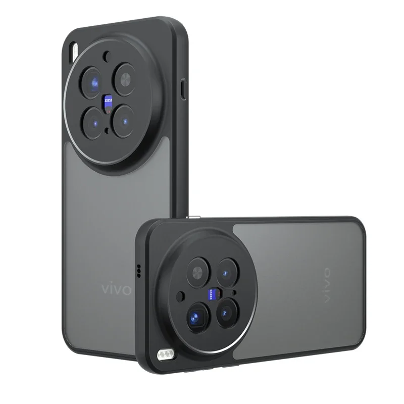 Para Vivo X300 X300 Pro funda a prueba de golpes piel esmerilada sensación mate PC + TPU cubierta transparente antihuellas para VIVO X 300 - imagen 2