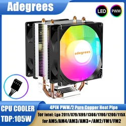 Disipador CPU Torre RGB PWM Intel LGA1700 y AMD AM5