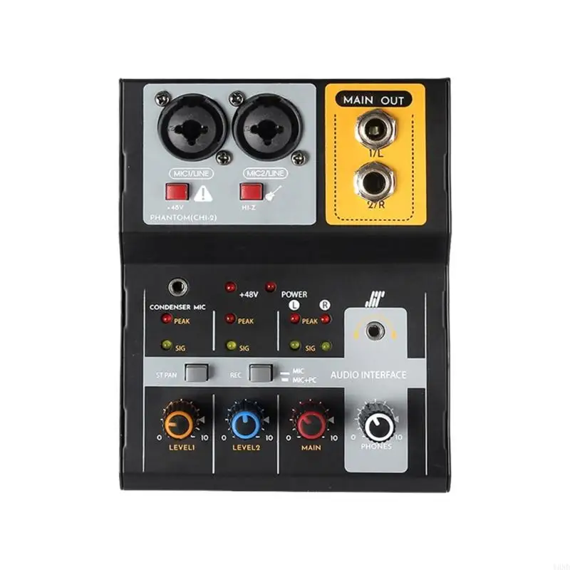 USB Power Recording Mixer 32bit Studio Calidad sonido Control doble entrada y3nd