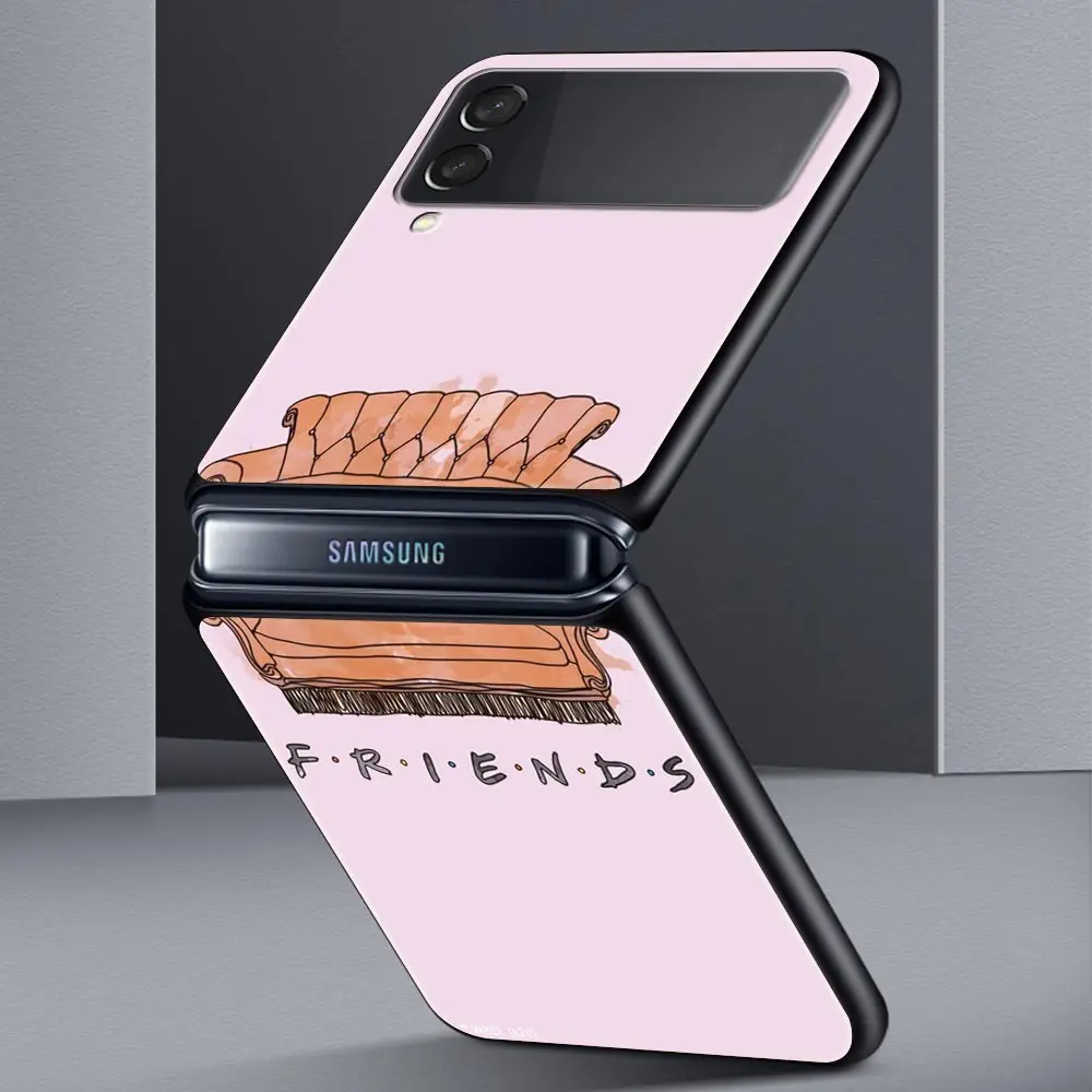 Central Perk Coffee friends tv show funda de teléfono para Samsung Galaxy Z Flip 4 5 3 pliegues carcasa dura de PC para Samsung Z Flip5 - imagen 3