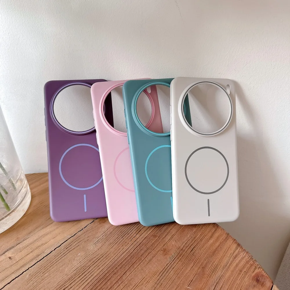 Para VIVO X200 Pro funda dura de PC delgada magnética carga inalámbrica funda protectora trasera para VIVO X200 PRO MINI carcasa de teléfono - imagen 2