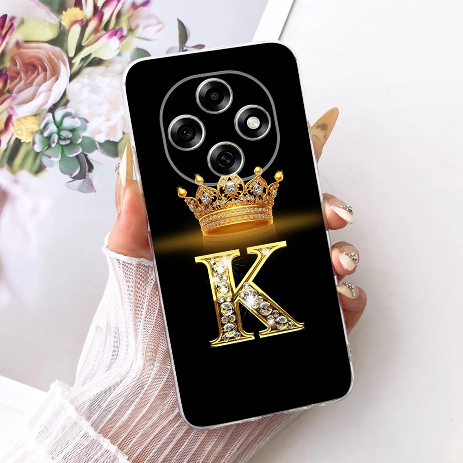 Para Oppo F31 Pro 5G funda CPH2763 elegante corona letras cubierta suave funda de teléfono delgada para Oppo F31 F 31 OppoF31 Pro F31Pro 5G Fundas - imagen 2