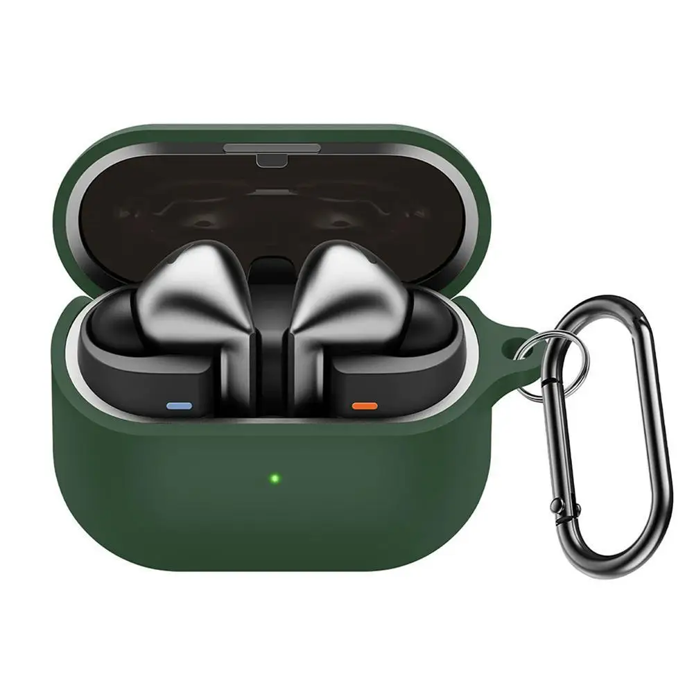 Funda de silicona para SAMSUNG Galaxy Buds 3 AI, auriculares inalámbricos con Bluetooth, funda protectora con mosquetón