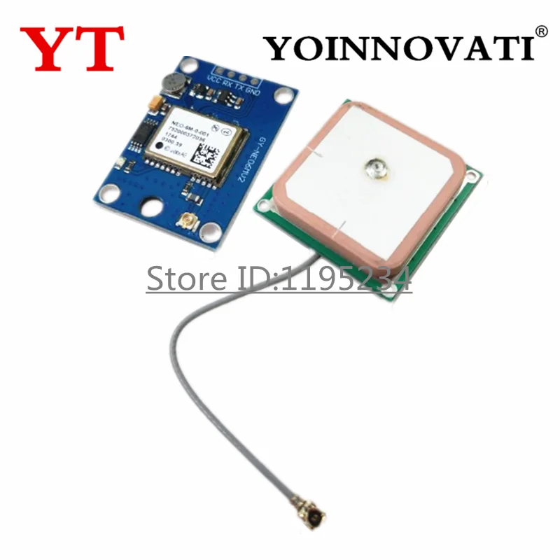 GY-NEO6MV2 nuevo módulo GPS NEO-6M NEO6MV2 con Control de vuelo EEPROM MWC APM2.5 antena grande para Arduino 6MV2