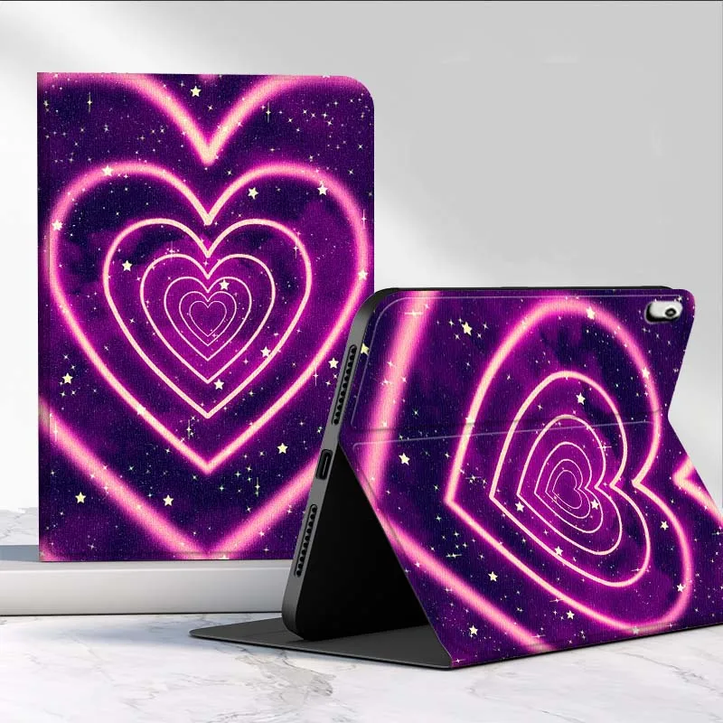 Patrón de diseño de corazón púrpura para Lenovo Xiaoxin Pad Pro Tab M10 K10 Plus 3.a generación Y700 11 11,2 11,5 12,7 8,8 pulgadas funda para tableta - imagen 2