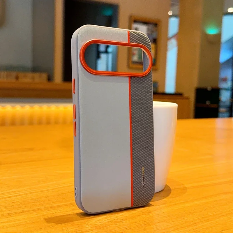 Para Google Pixel 10 Pro XL 10 Pro funda de lujo de cuero PU empalme de colores funda protectora ultrafina para Google Pixel10 - imagen 5