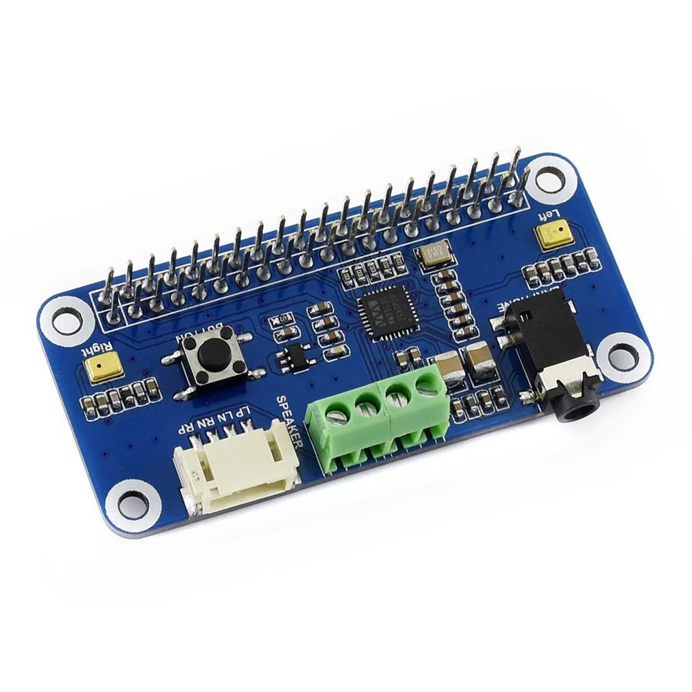 Waveshare WM8960 tarjeta de sonido Hi-Fi, sombrero para Raspberry Pi Zero/Zero W/Zero WH/2B/3B/3B +, códec estéreo, reproducción/grabación - imagen 3