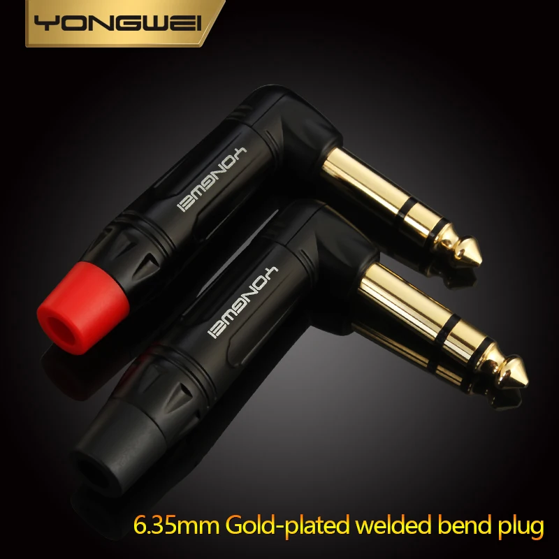 YONGWEI 6,35mm conector macho de Audio Mono/estéreo conector macho guitarra, amplificador, mezclador, caja de altavoz, micrófono 6,5 enchufe soldado de Audio - imagen 3