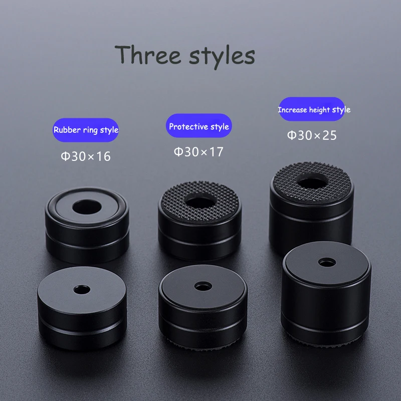 Soporte para altavoz de Audio HiFi de aleación de aluminio, almohadilla para pie, amortiguador antigolpes, pies de aislamiento para amplificador, preamplificador, DAC, funda de PC, 4 Uds. - imagen 4