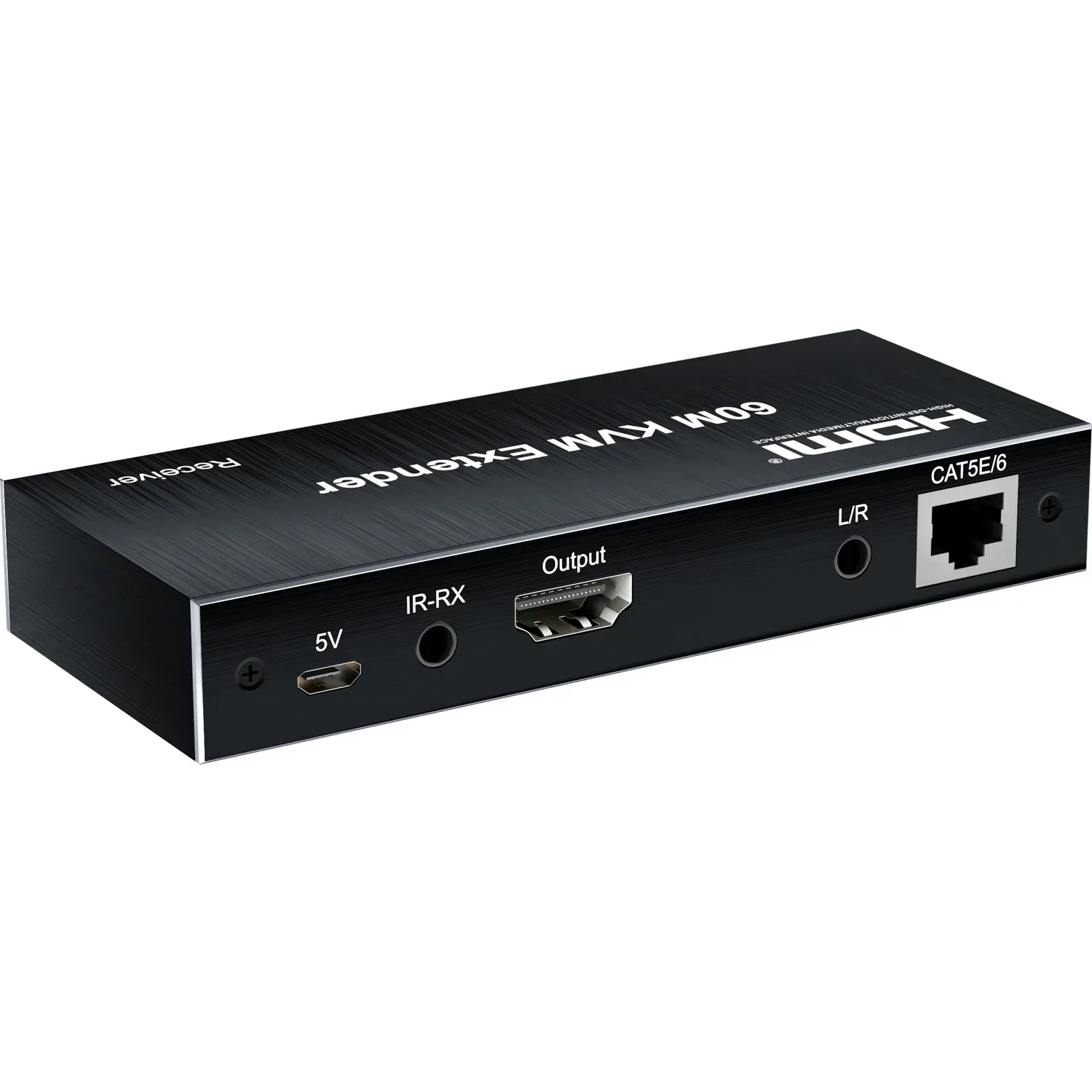 Extensor HDMI KVM de 60M sobre Cable Cat5e Cat6, extensor HDMI Ethernet, transmisor de vídeo, receptor, convertidor, compatible con teclado y ratón - imagen 2