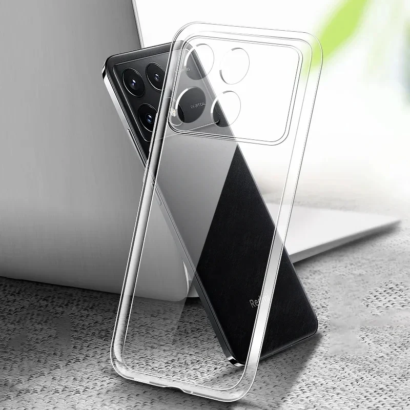 Funda de teléfono de TPU transparente y suave ultrafina para Xiaomi Redmi Note 13 Pro 4G K70E Poco X6 Pro 5G, funda transparente de silicona a prueba de golpes