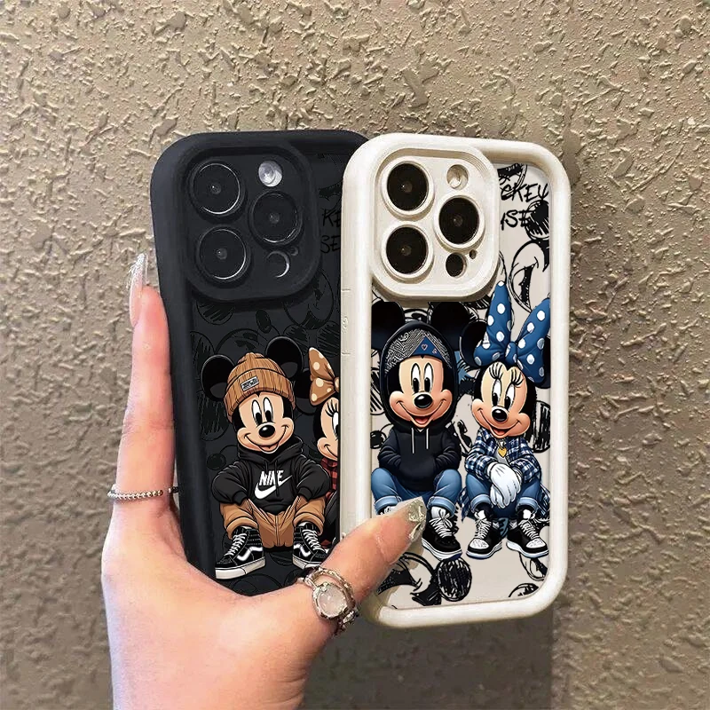 Funda de moda de Mickey Minnie Mouse para Xiaomi Redmi 15 13 12 10 9 14C 13C 12C 10C A5 Note 14 Pro 5G 12 13 Pro Plus 9S 12S - imagen 3