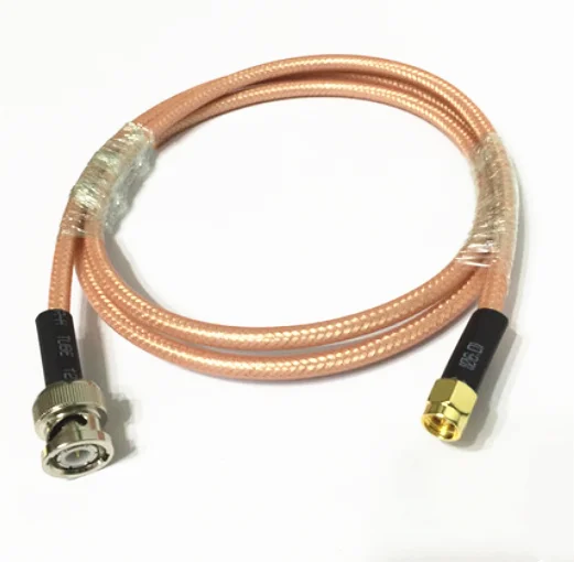 Cable coaxial RG400 SMA macho a BNC macho de baja pérdida 50 Ohm RF Coaxial RG400 Cable adaptador de cable de puente - imagen 4