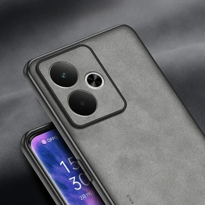 Funda de teléfono GT7 de piel de oveja con soporte para Realme GT 7T 7 T, funda trasera con soporte magnético mate a prueba de golpes para Realme GT7T - imagen 5