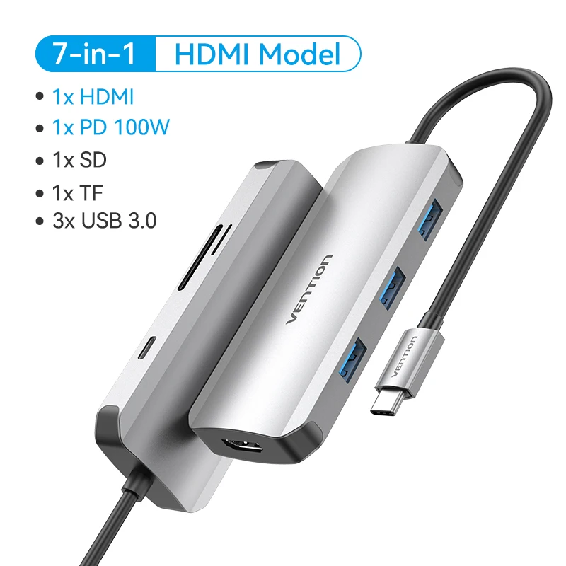 7-in-1 HDMI TF SD