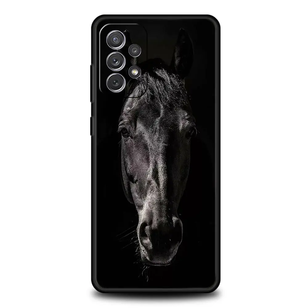 Funda de animales salvajes de caballo corriendo para Samsung A51, A71, A21S, A12, A11, A15, A25, A31, A41, A52, A32, A23, A33, A53, A73, A03S, A05S, A13, 5G - imagen 4