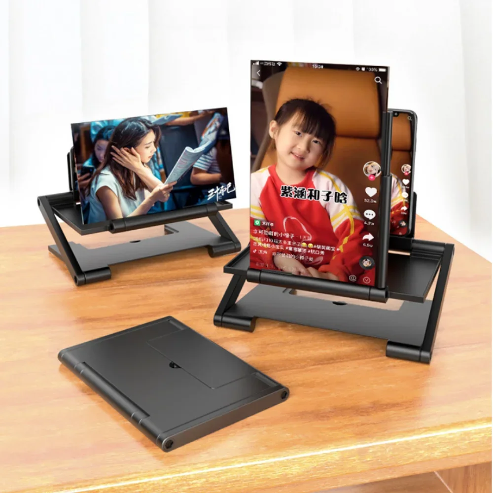 AMPLIFICADOR DE PANTALLA DE TELÉFONO plegable de 8 pulgadas HD Anti-luz azul soporte para teléfono móvil de elevación de pantalla Horizontal y Vertical - imagen 2
