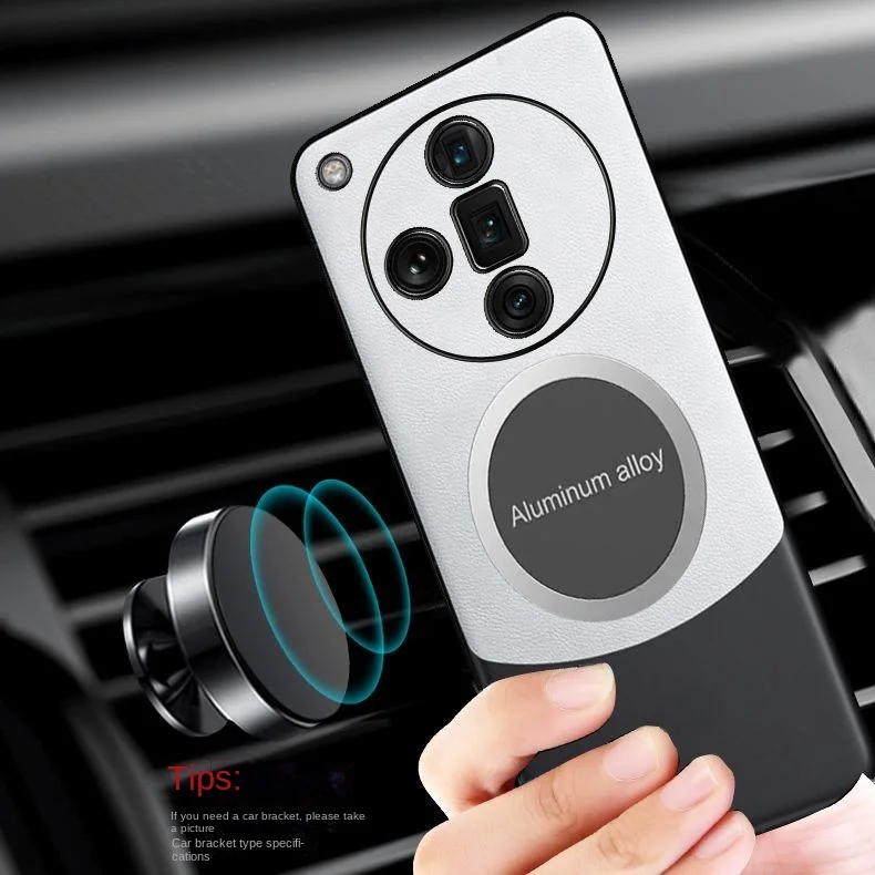 Funda de cuero PU de lujo para OPPO Find X7 Ultra, carcasa trasera protectora magnética, carcasa de teléfono - imagen 2