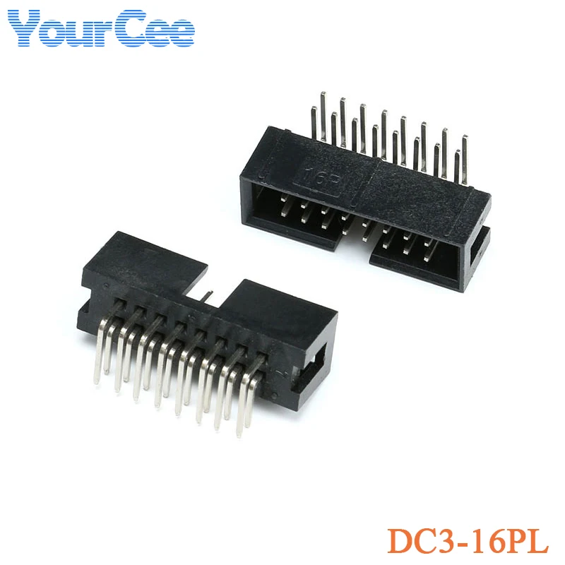 10 Uds DC3 DC2 JTAG Socket ISP conector de 2,54 MM doble fila recta/pin curvo 6P 8P 10P/10PL 14P/14PL 16P/16PL 20P/20PL 26P/26PL - imagen 4
