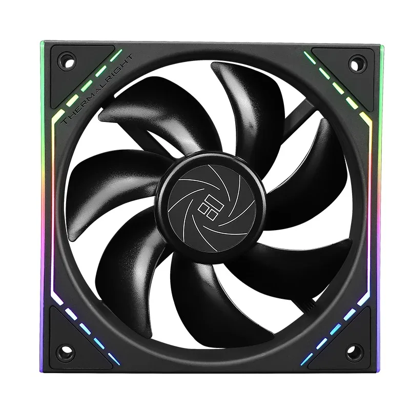 Thermalright-ventilador de refrigeración de chasis de TL-M12, 12cm, argb, Marco ilimitado, ventilador de refrigeración PWM halo colorido