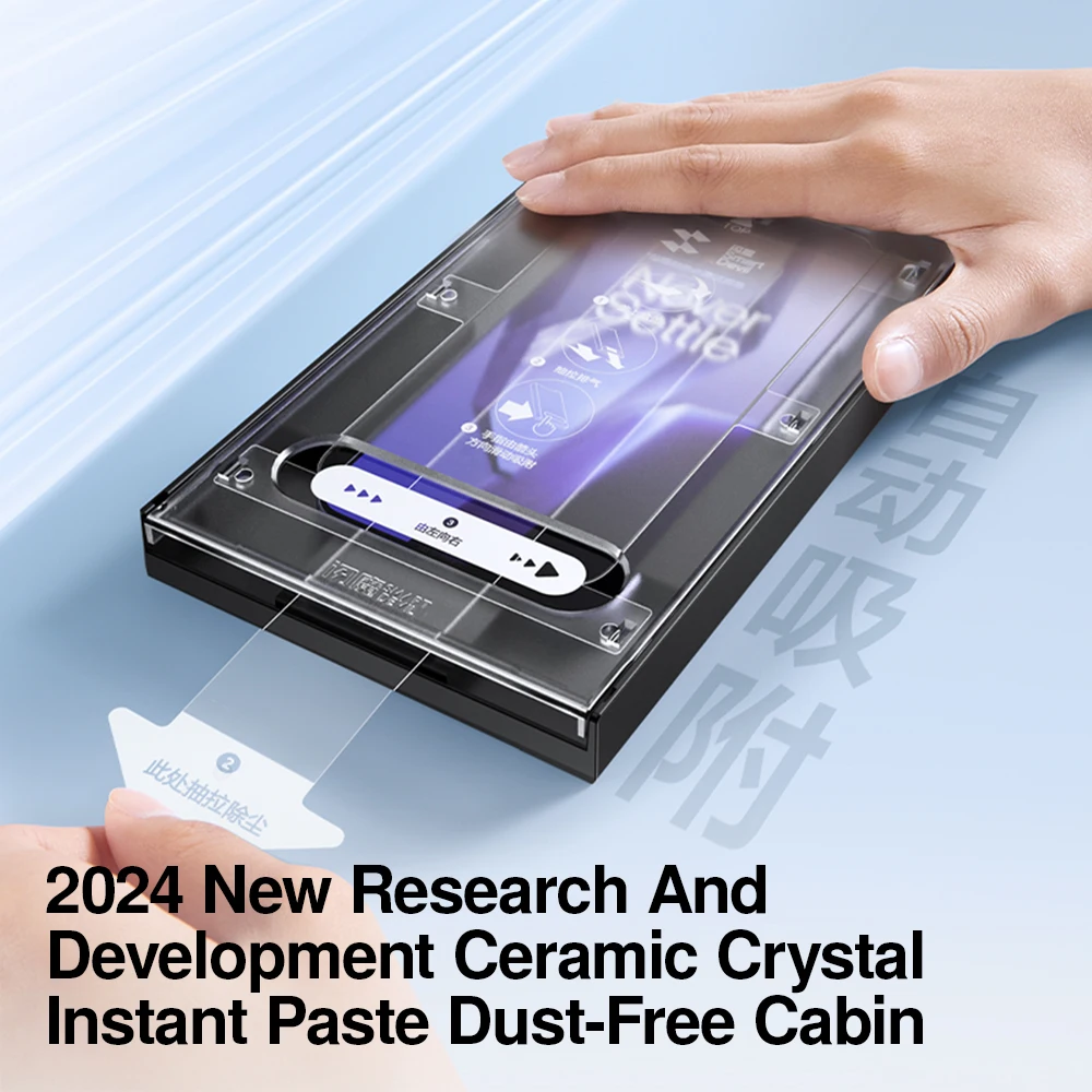 SmartDevil-Protector de pantalla de película de vidrio templado, sin polvo, para OnePlus ACE 5 pro 5, cobertura completa, transparente, antihuellas - imagen 3