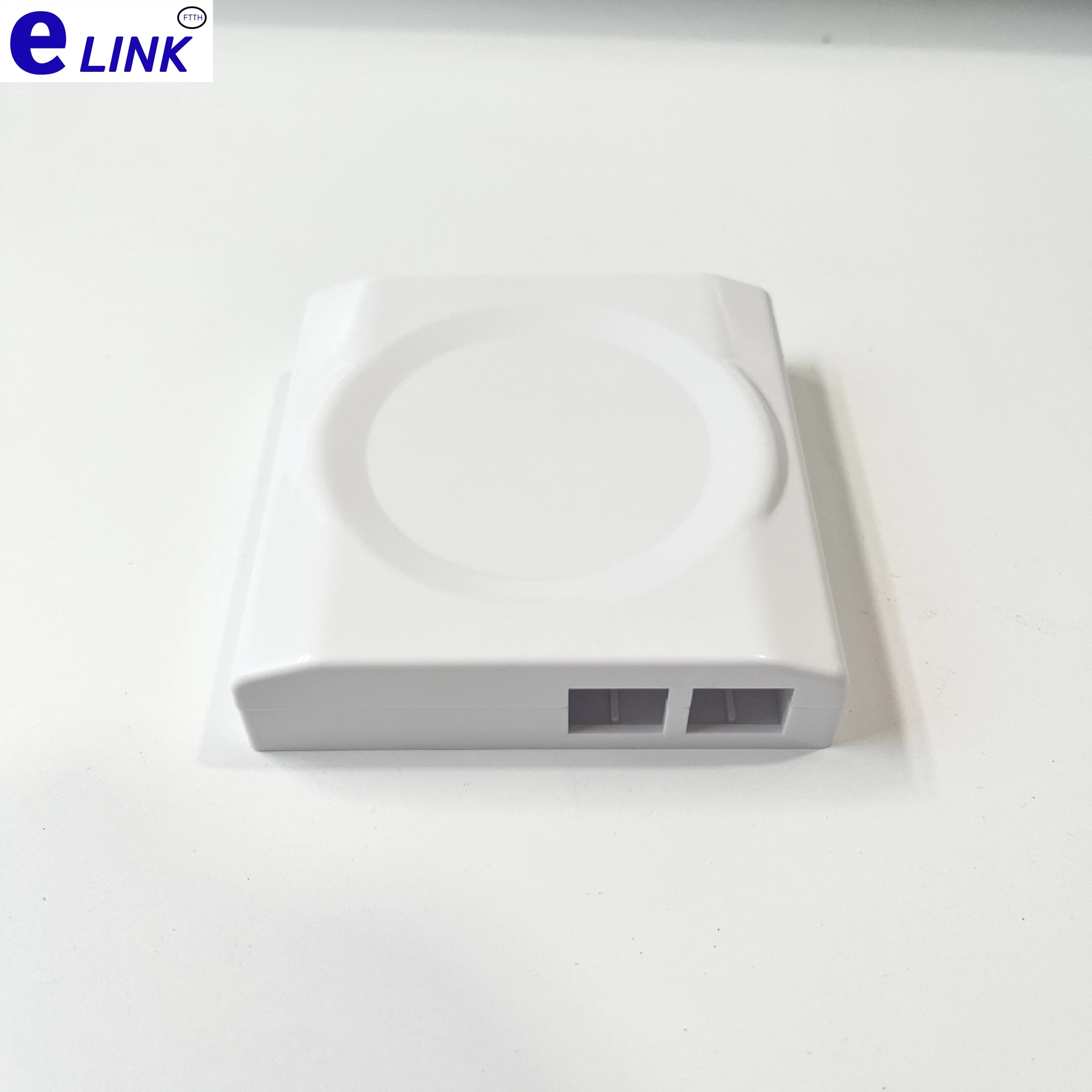 Caja de escritorio de fibra óptica, 10 Uds., 2 puertos, panel de conexión FTTH, material ABS - imagen 3