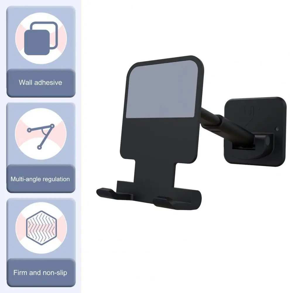 Soporte versátil para teléfono móvil, montaje en pared, altura ajustable, rotación de 90 grados, antivibración, Universal - imagen 4