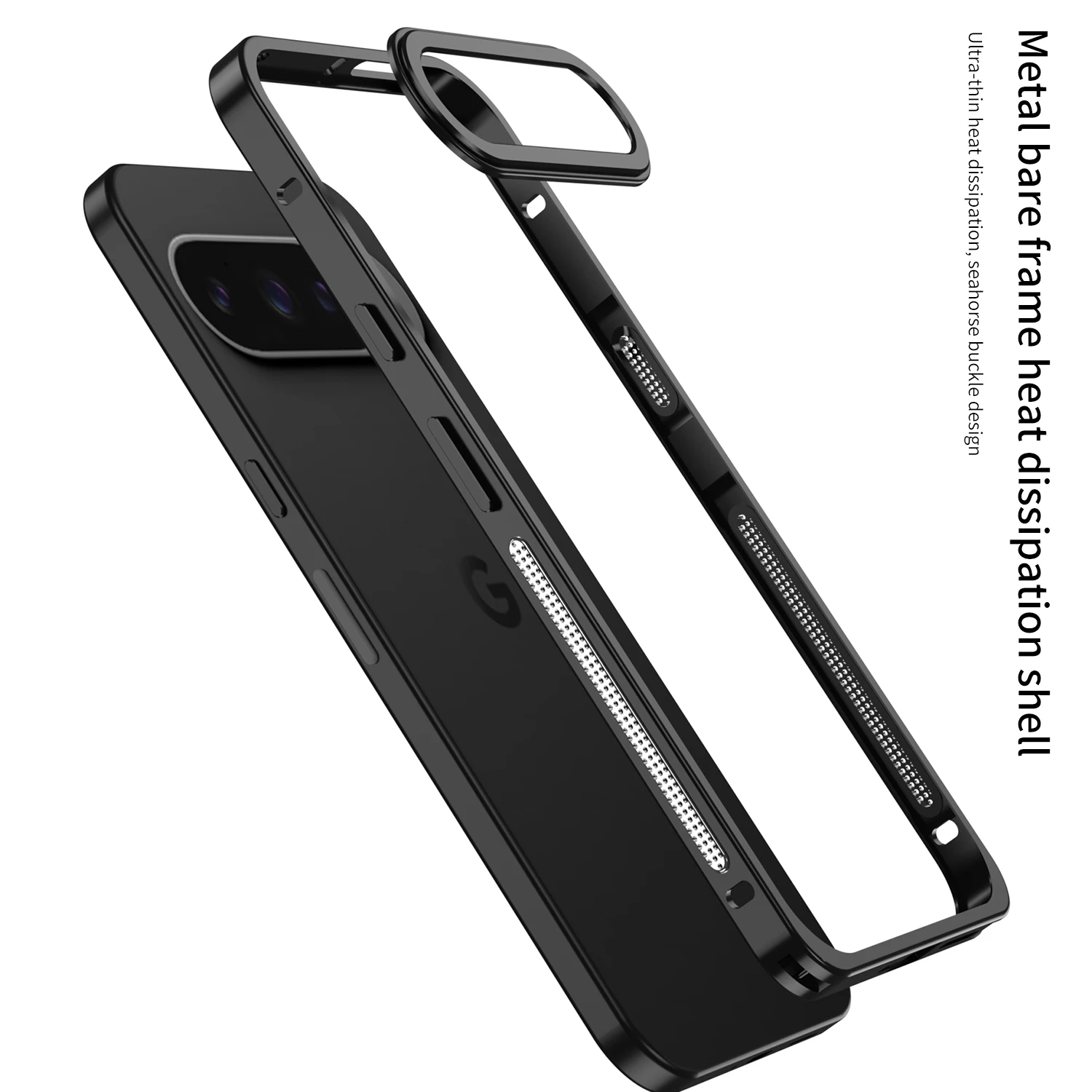 Metal Frame Case For Google Pixel 10 Pro XL Metal Lens Cap Ultra-thin Heat Dissipation Split Cover For Google Pixel10 Pro Bumper - imagen 5