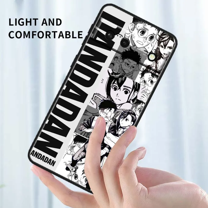 Funda de Anime Art Dandadan para Google Pixel 10 9 8 7 9a 8A 7a 6a XL Pro 5G funda de teléfono negra - imagen 5