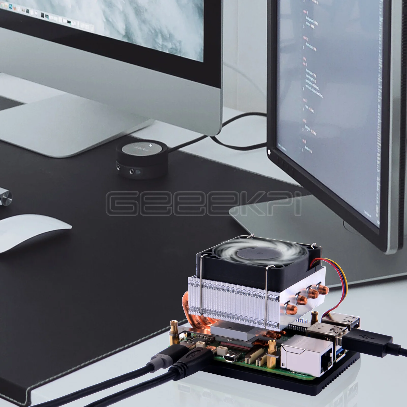Enfriador de CPU Geeekpi de perfil bajo más para ventilador de CPU Raspberry Pi 5 - imagen 3