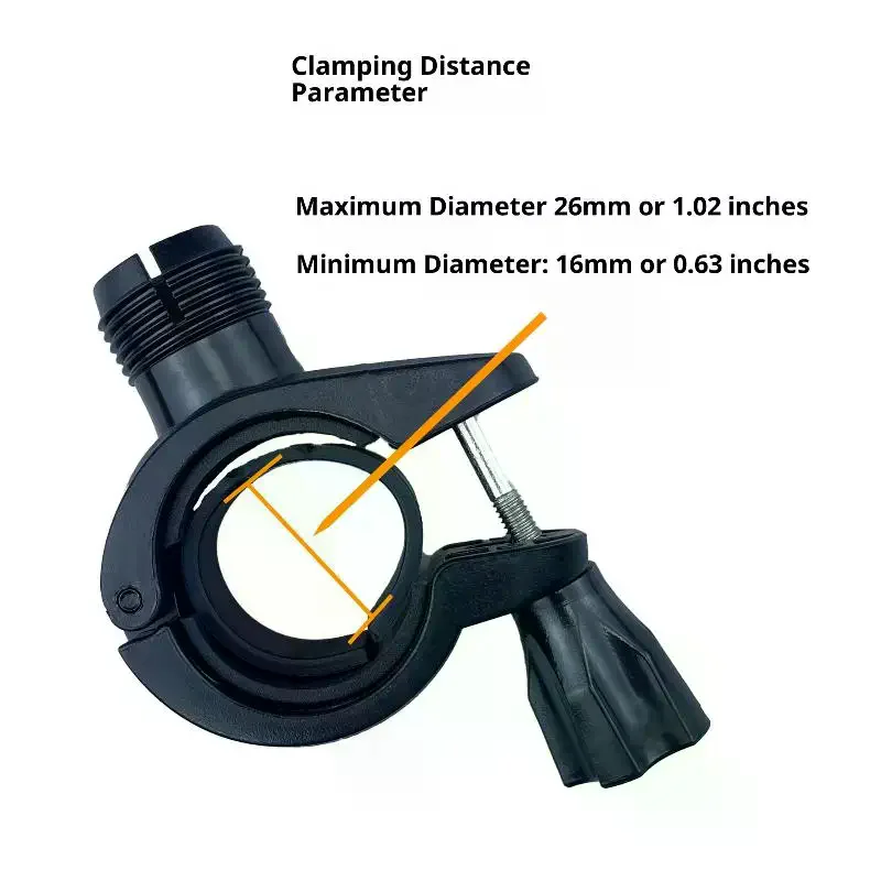 Tornillo Universal 1/4" 36 °   Soporte giratorio para mango de motocicleta, soporte para manillar de bicicleta, cámara de acción 11, 10, 9, 8, 7, 6, 5, 4, 3 - imagen 5