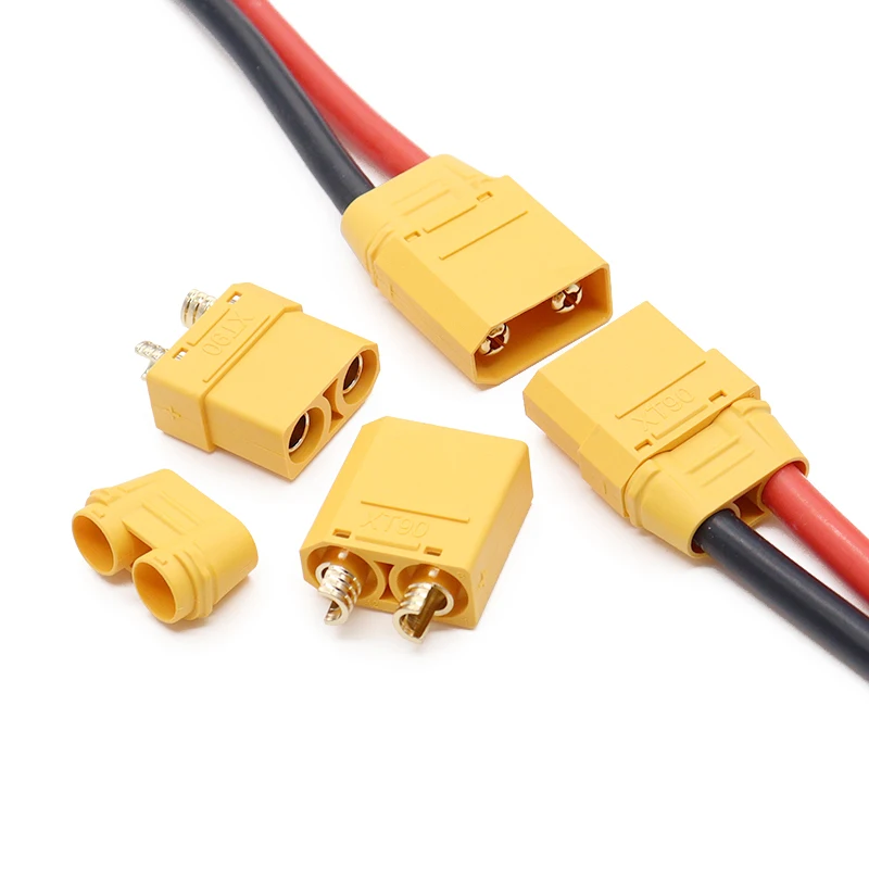 Conector macho y hembra Xt90, modelo de avión, conector de batería de litio, ajuste eléctrico Xt90s, enchufe de Cable chapado en oro - imagen 2