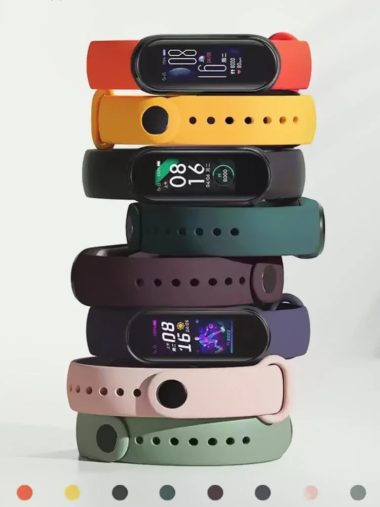 Correa de reloj para Xiaomi Mi Band 7 6 5 4 3 pulsera de silicona correas de muñeca MiBand 3 4 band5 band6 accesorios para reloj inteligente - imagen 2