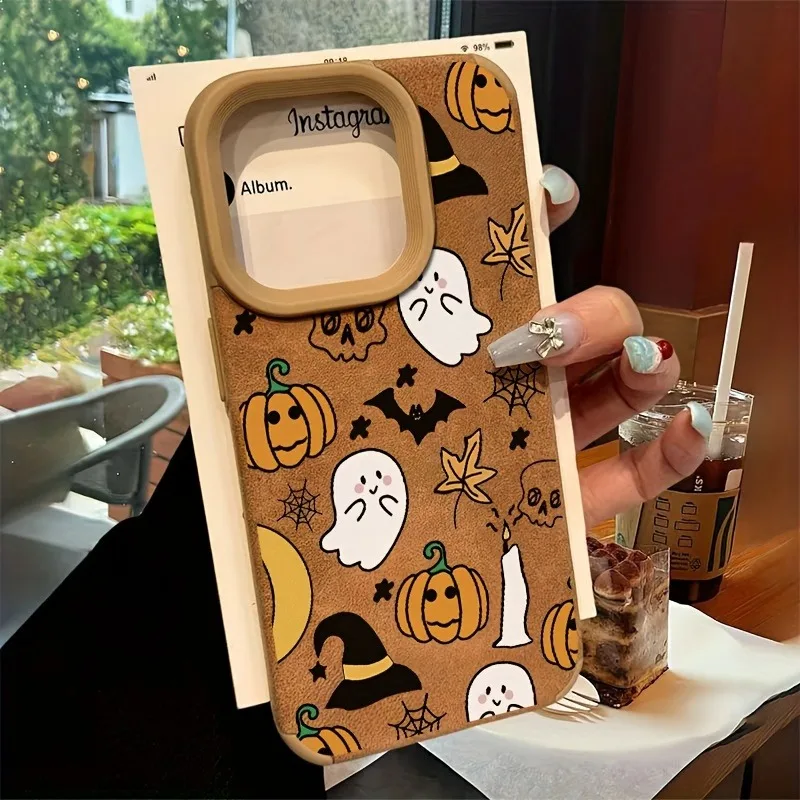 Funda suave de piel de oveja Vintage a prueba de golpes de piel sintética mate para iPhone 17 11 12 13 14 15 16 Pro Max Plus XS X XR - imagen 5