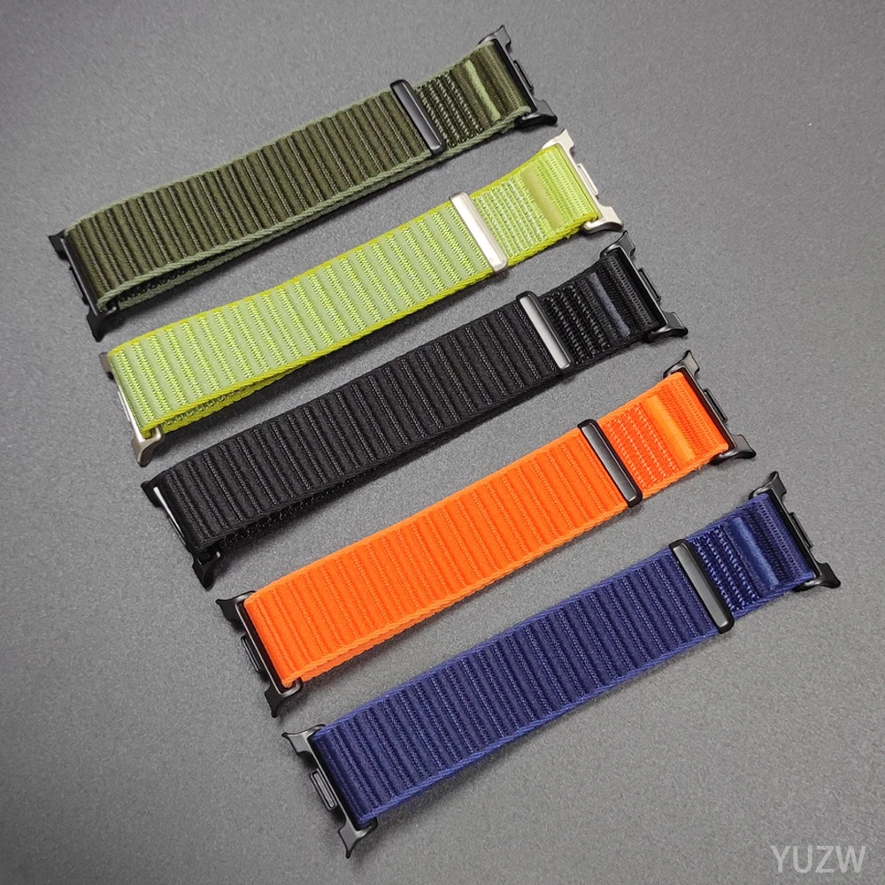 Correas trenzadas para Samsung Galaxy watch 8 classic 46mm pulsera deportiva de nailon Correa Galaxy watch 8 40/44mm banda oficial sin huecos - imagen 3