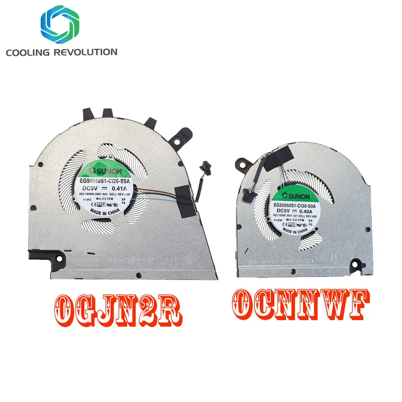 Ventilador de refrigeración de GPU para ordenador portátil, EG50050S1-CI20-S9A, DC5V, 4 pines, para Dell Inspiron 15 Plus 7510 2021 0GJN2R 0CNNWF - imagen 2