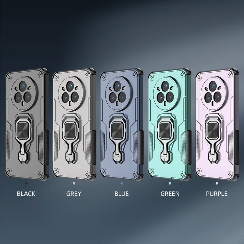 Funda con soporte de protección de lente para Realme 14 Pro 5G 14 Pro + Plus, soporte de anillo, soporte magnético, Fundas Coque - imagen 2