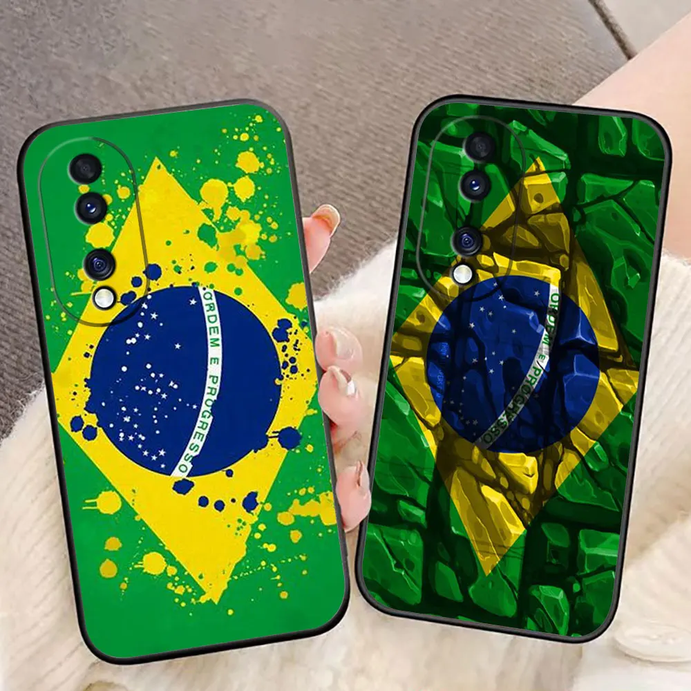 Funda de teléfono con bandera brasileña de Brasil para HUAWEI NOVA Y70 3I 7I 8I 9SE P30 Y9 HONOR 8X 9X 20 90 X5 X6B X7A X7B X8B X9 X9B X9A - imagen 3
