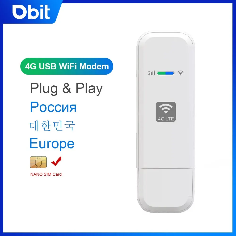 Módem enrutador LDW931 Lte, Dongle de tarjeta SIM Wifi 4G, Wifi móvil portátil, Uif, Plug and Play, adecuado para Europa, Corea, Rusia