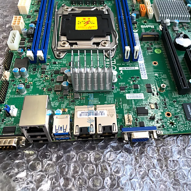 Para placa base de servidor Supermicro LGA2011 C612 soporte Gigabit Dual E5-2600/1600 v4/v3 puertos LAN duales 10GBase-T X10SRM-TF - imagen 2