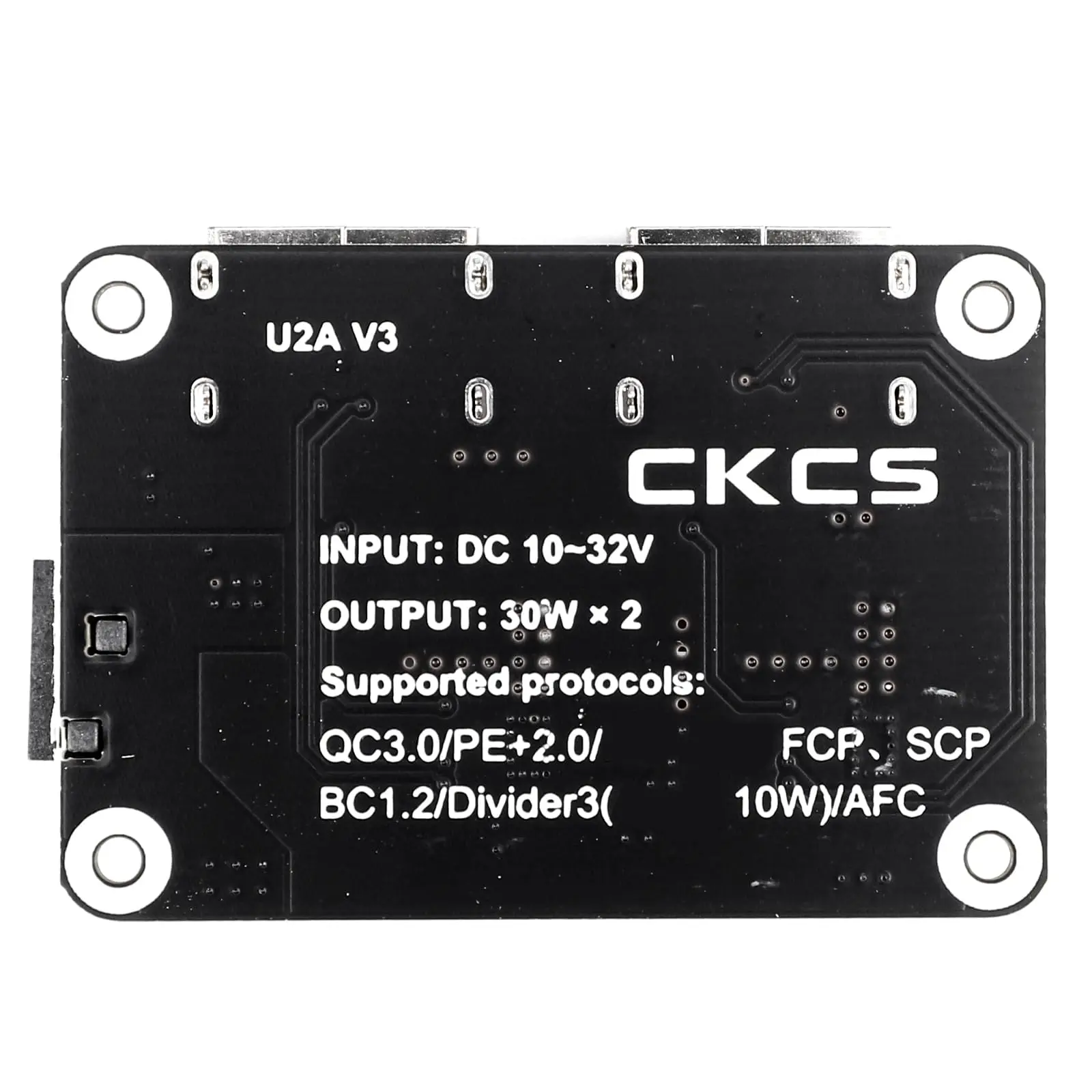 Convertidor Buck USB de 12V a 5V CC, adaptador de fuente de alimentación automática de placa de cargador rápido con puerto USB Dual DC-DC 10-32V 12V 24V a 5V 9V - imagen 5