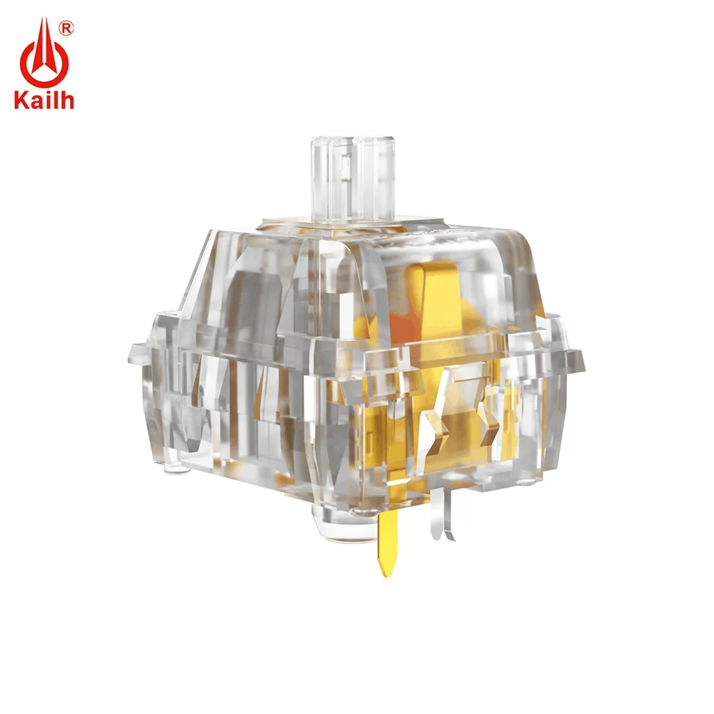 GGBOY Kailh interruptor de Limacina Clione, Interruptores lineales personalizados transparentes, Teclado mecánico claro MX SMD RGB, 5 pines, 38 gf - imagen 2