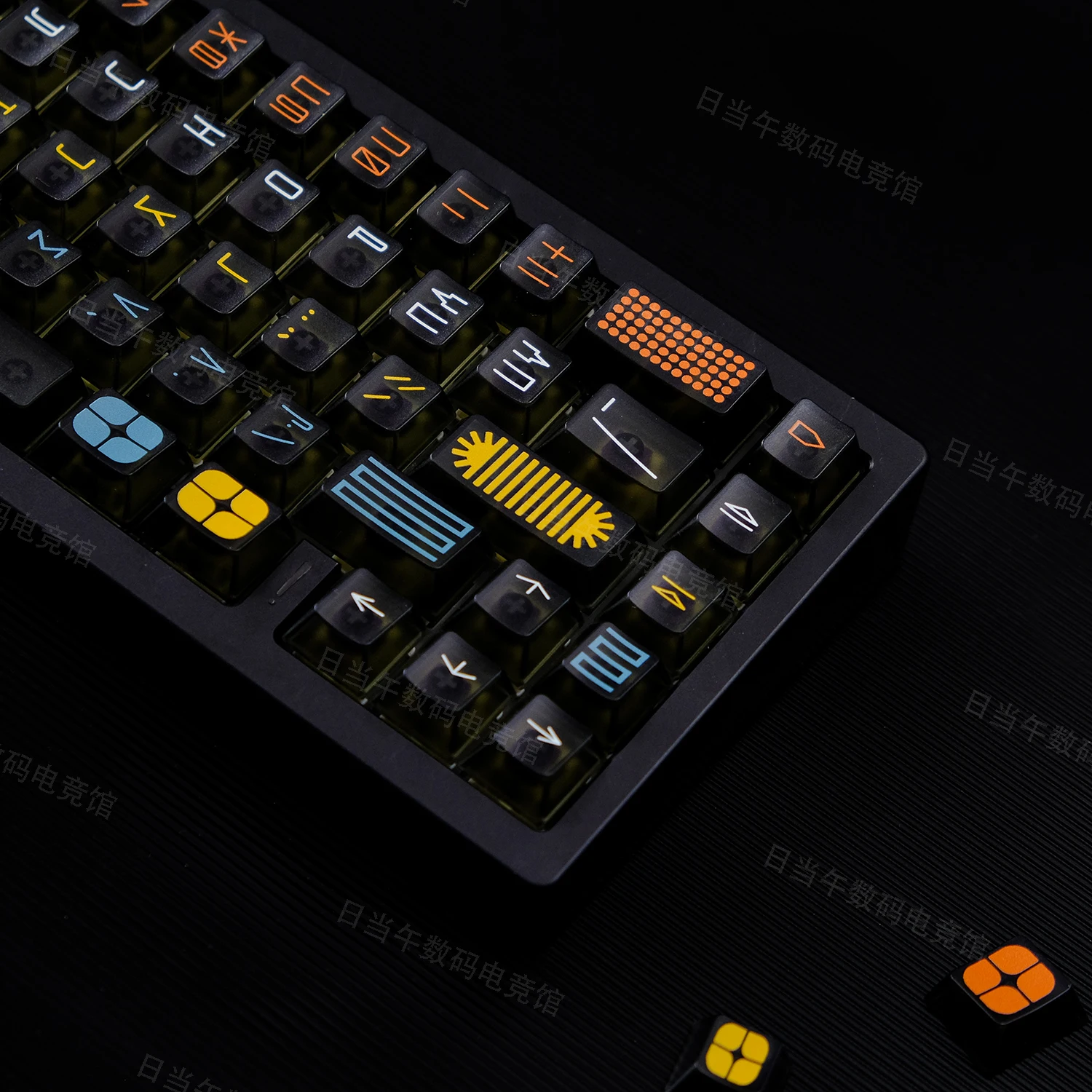 Expo Fog-teclas transparentes con perfil de cereza, teclas ABS para teclado mecánico MX Switch Wooting GH60 61 64 66 67 75 84 87 - imagen 5