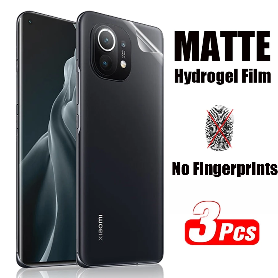 Protector de pantalla de hidrogel mate para Xiaomi Redmi Note 10, 7, 8, 9 Pro, cubierta completa, POCO F3, M3, X3 Pro, 3 uds. - imagen 2