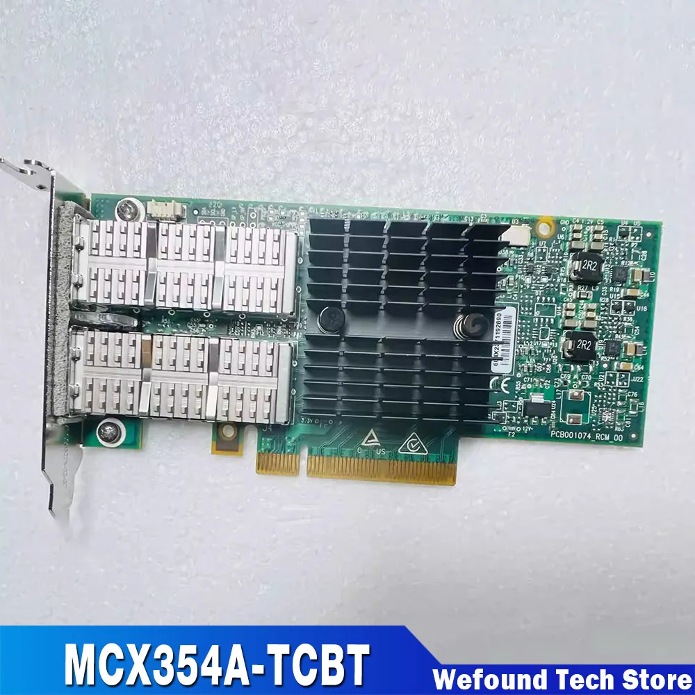 Para Mellanox ConnectX-3 10GigE CX354A 40G Tarjeta de red de doble puerto MCX354A-TCBT - imagen 2