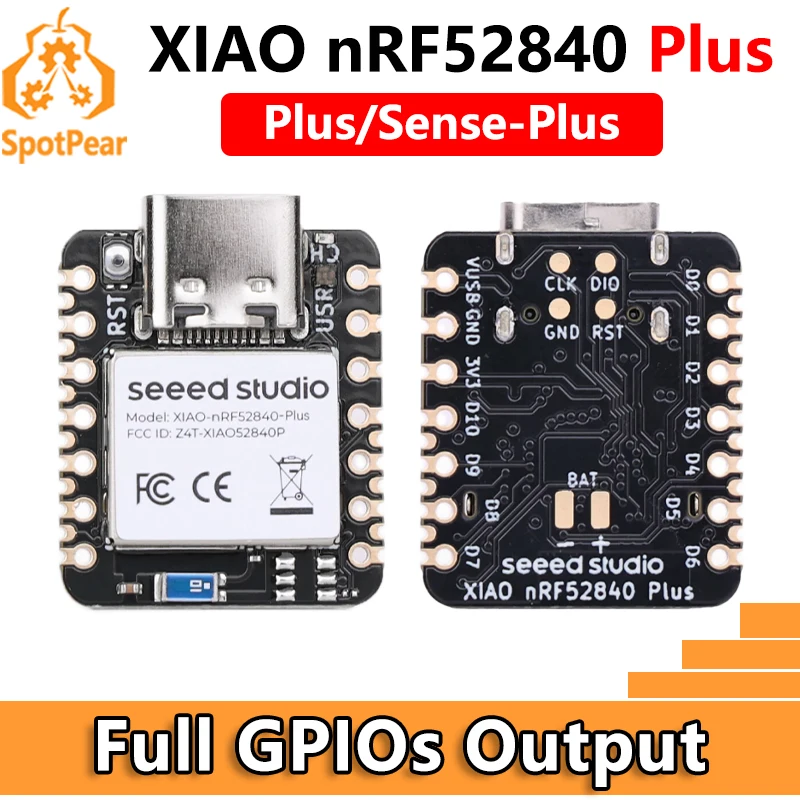 XIAO-nRF52840 Plus 20GPIOs BLE Sense Tiny SuperMini micrófono/sensor integrado para Arduino para SeeedStudio